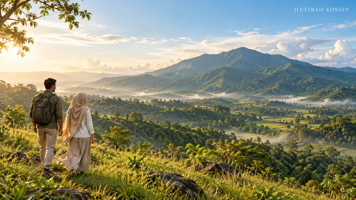 Panorama kawasan Harmoni Hanjawong Village Sukamakmur Puncak 2